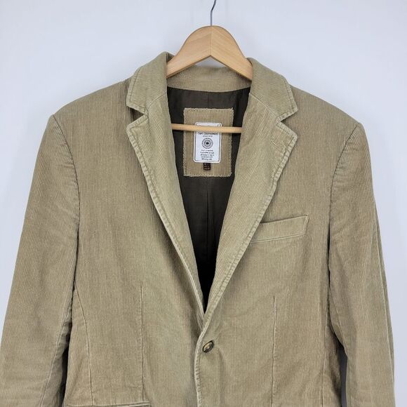 Zara casual corduroy tan blazer jacket mens large friday night steel tip dart - Picture 12 of 12